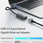 USB-A naar Ethernet-adapter 1G | SNEL