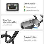 USB-A naar Ethernet-adapter 1G | SNEL