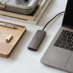 USB-C-Hub (5 in 1) | 4*USB-C+PD | Uflat