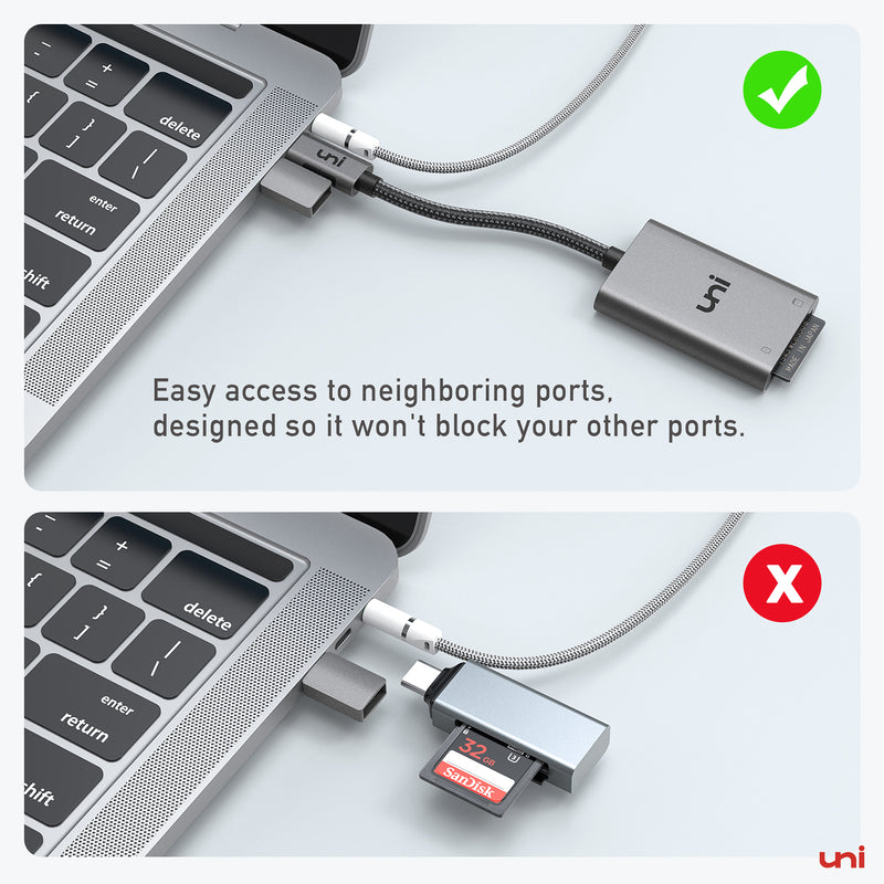 USB-C naar SD/MicroSD-kaartlezer | UHS-I | PIXEL
