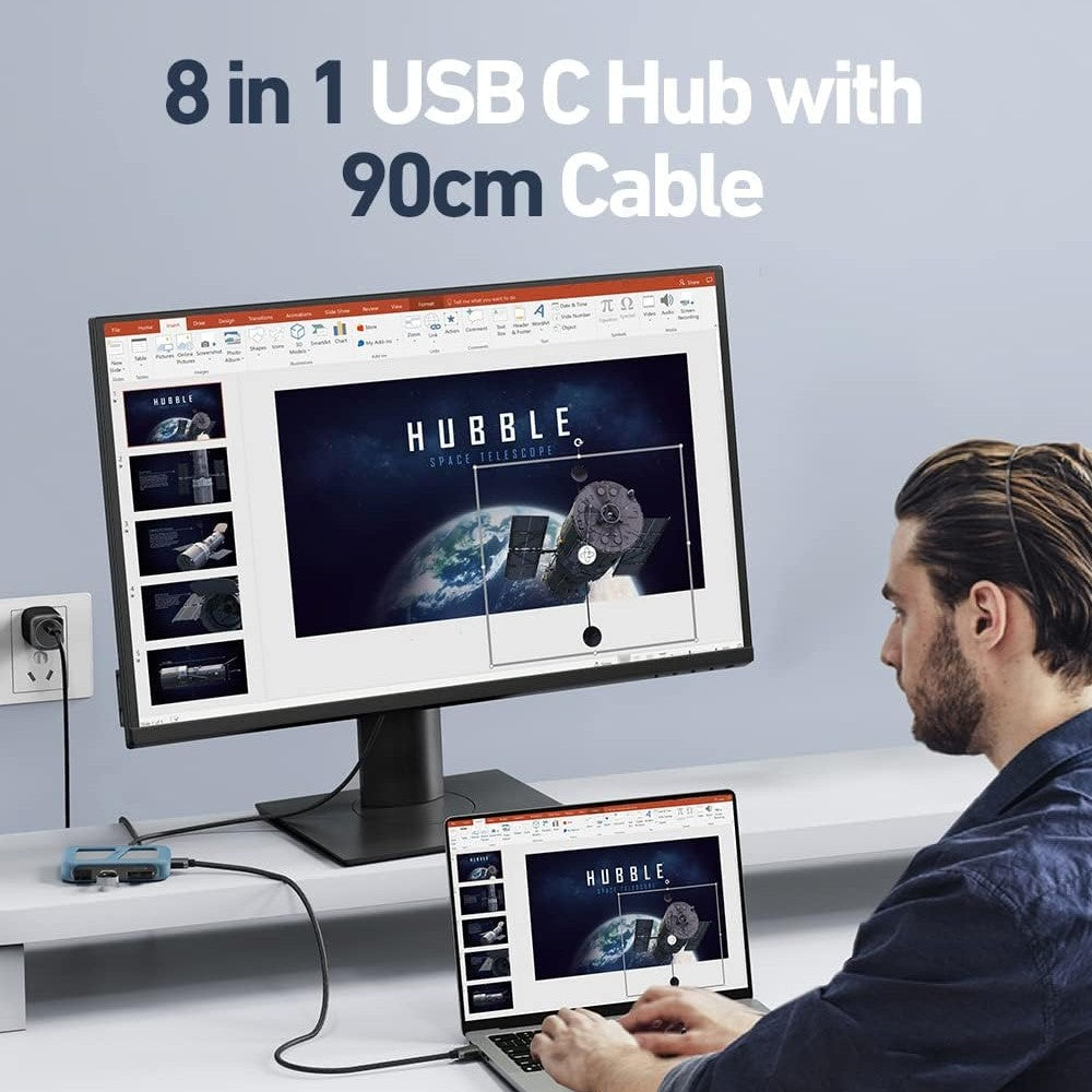 USB-C 8 in 1 ハブ | 4K@60Hz | ユニオンプロ+