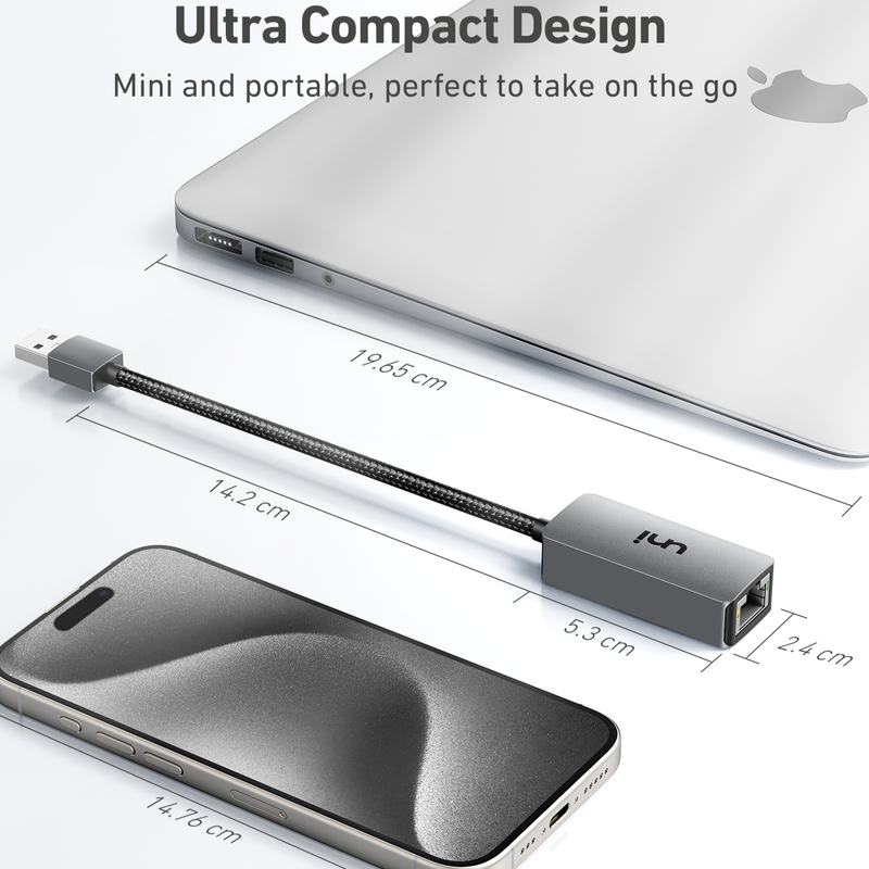 Adaptador USB-A a Ethernet 1G | RÁPIDO