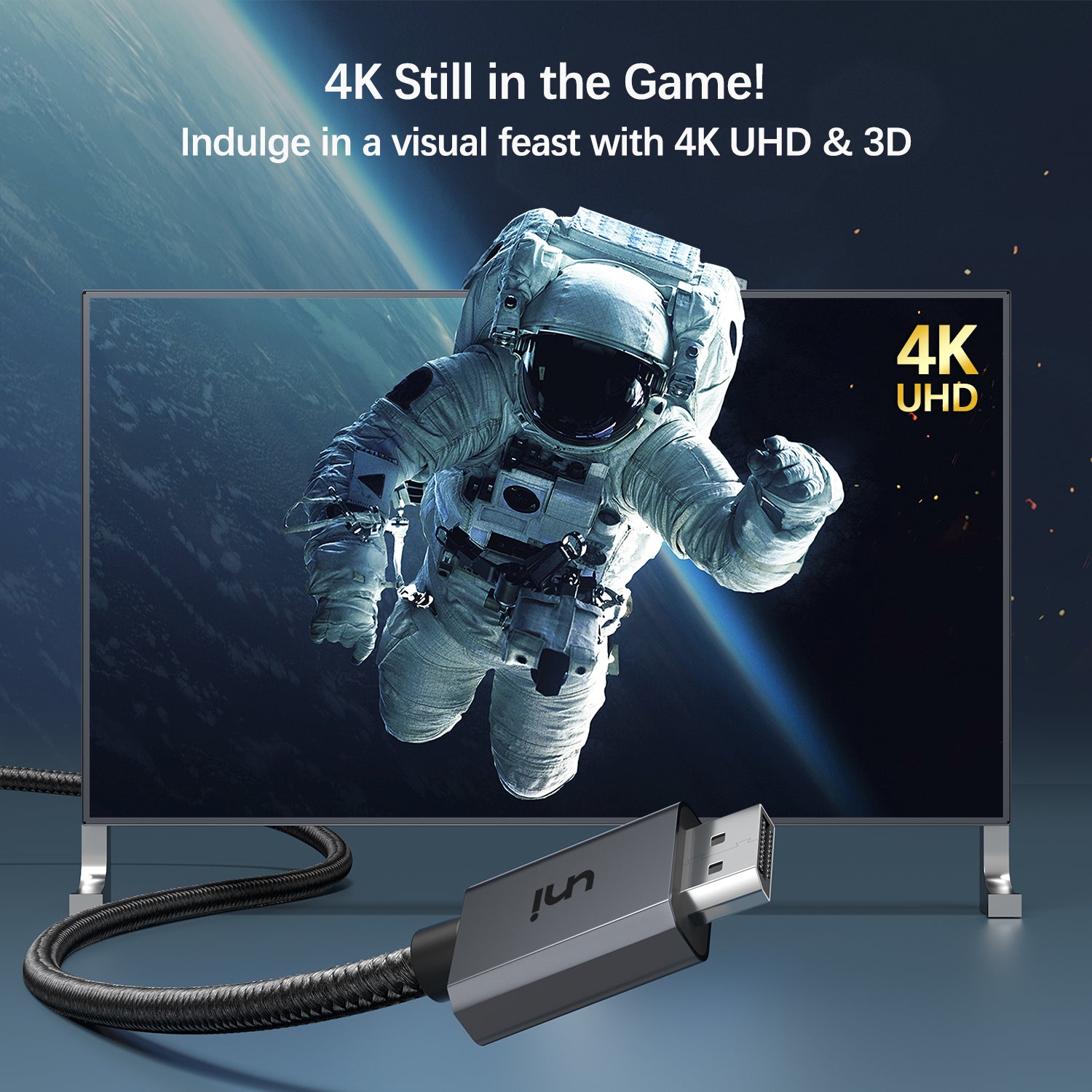 DisplayPort から HDMI へのケーブル 4K@30Hz | 画面