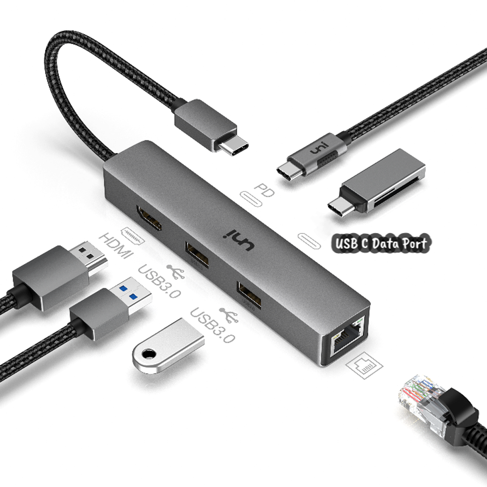 Концентратор USB-C (6 в 1) | ПД | Мечты