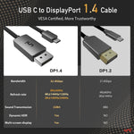 Cable USB-C a DisplayPort 8K | PANTALLA Superior