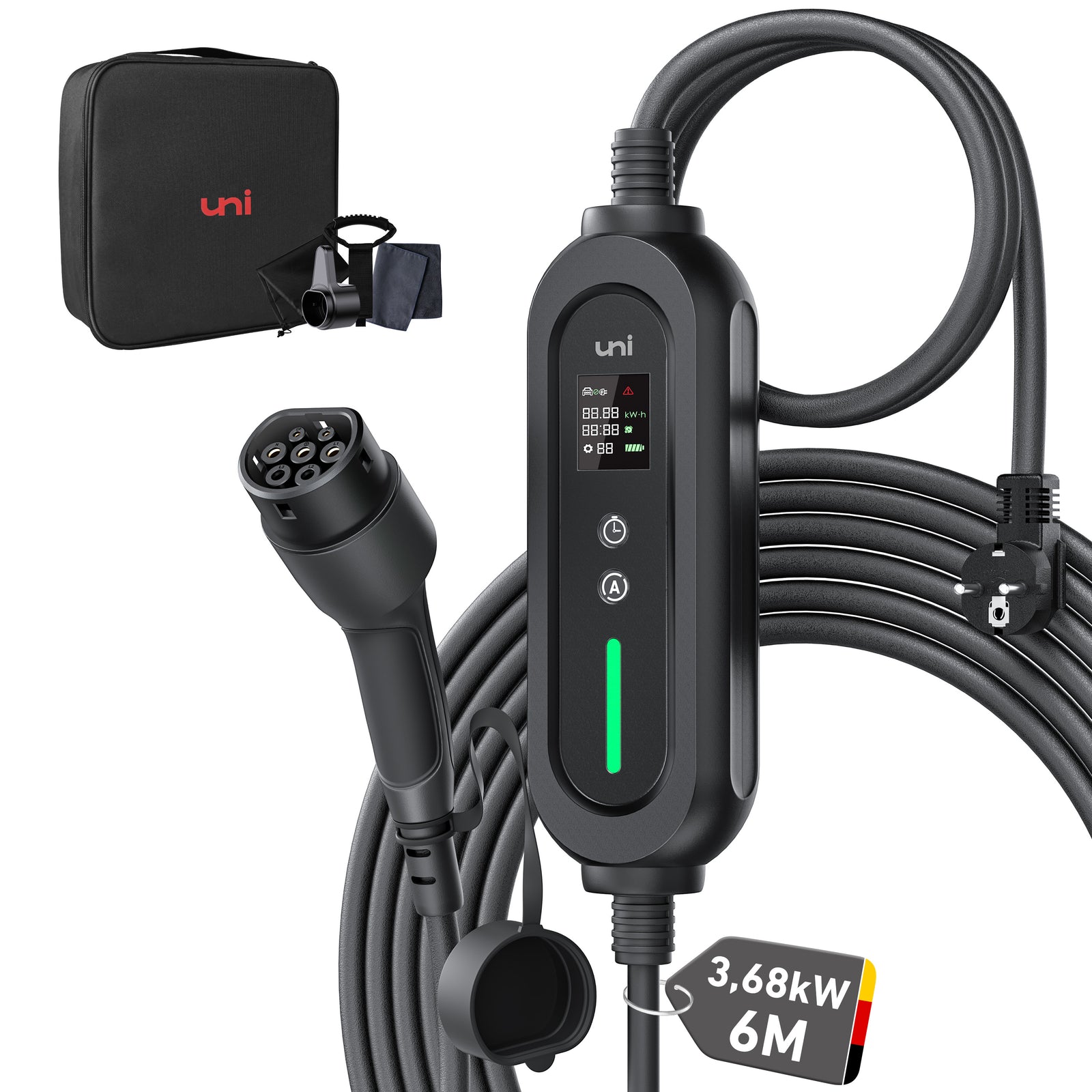 Audi 埋まり e-tron充電器 ケーブル