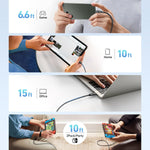 USB-C - USB-C ケーブル 100W 急速充電 | 無制限