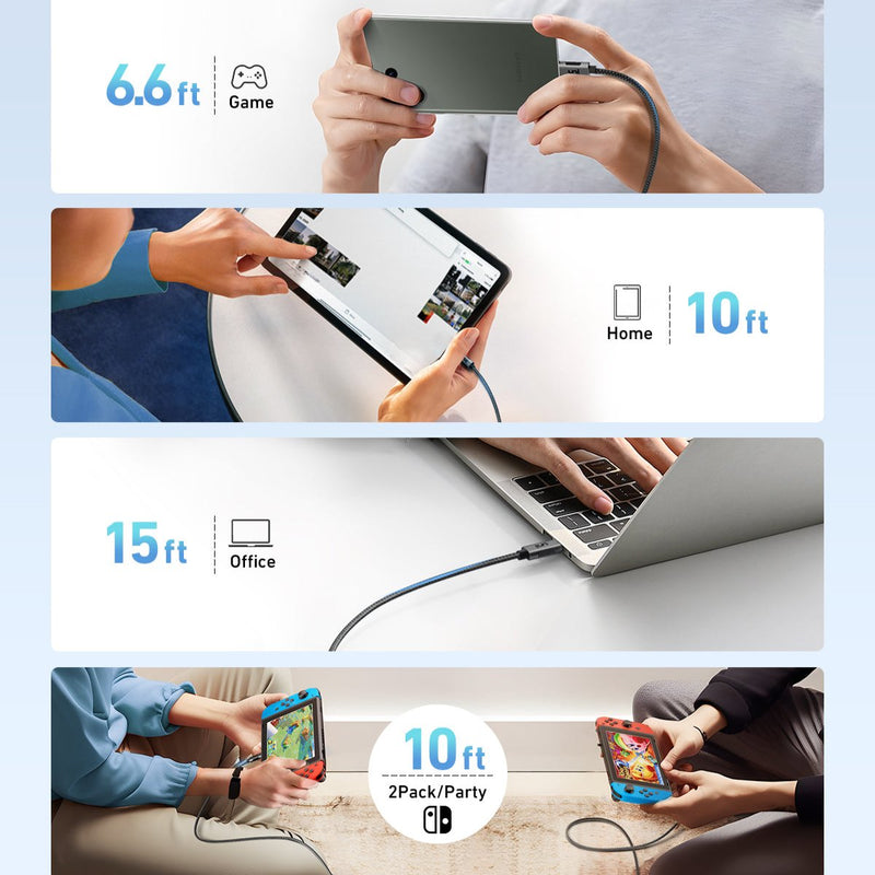 USB-C - USB-C ケーブル 100W 急速充電 | 無制限