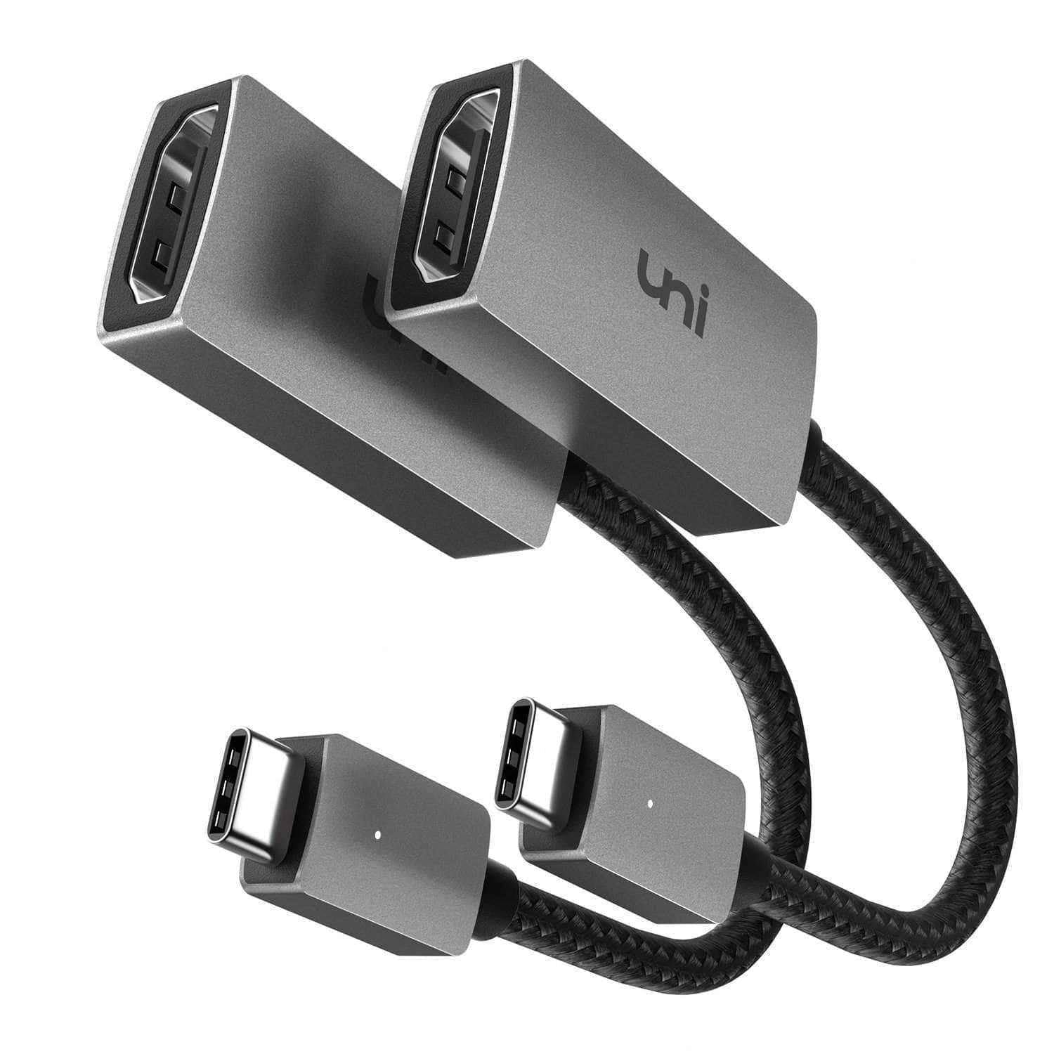 2 Pack | 4K USB-C to HDMI Adapter | uni